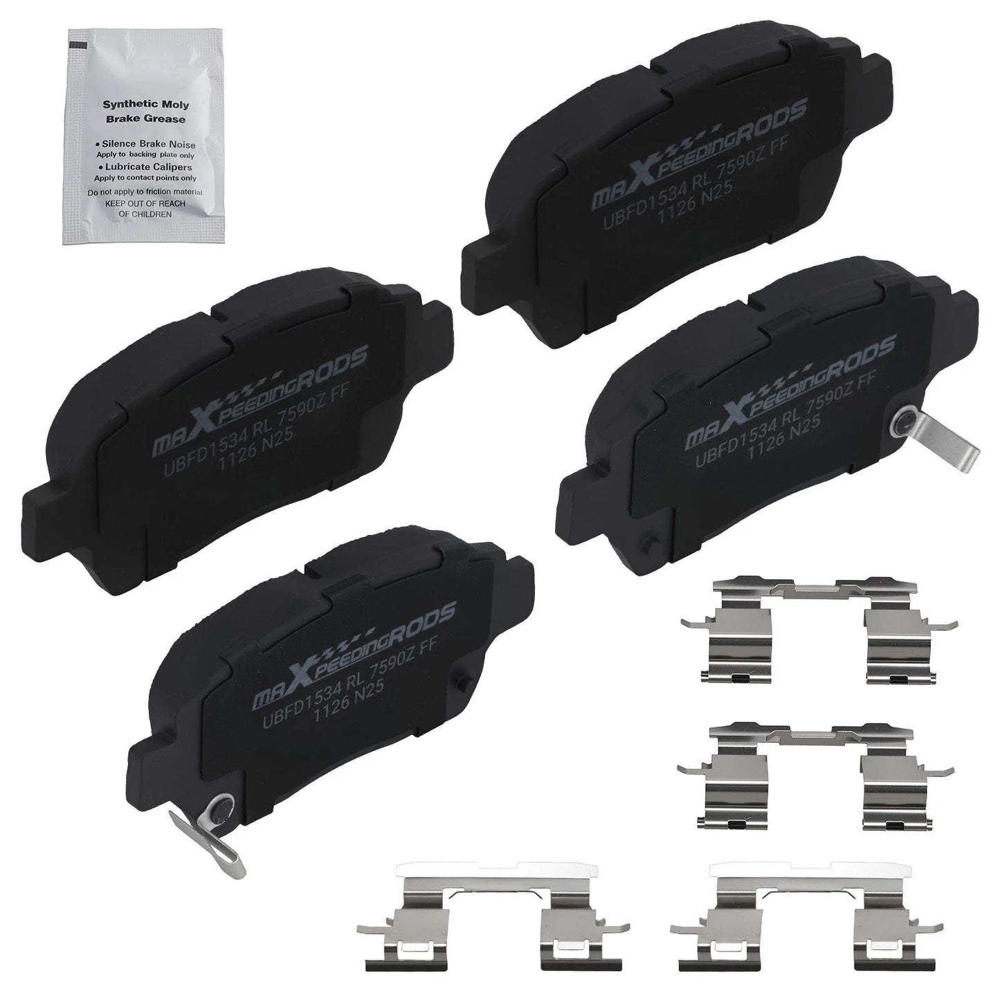 Front Ceramic Brake Pads Set for Toyota Prius 2001–2009/Echo 2001–2005