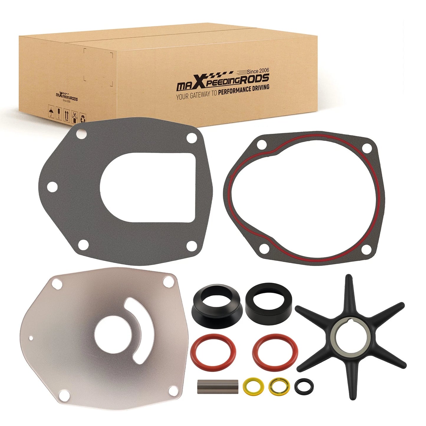 Impeller Kit for Mercury Mariner 70 75 80 90HP 3-Cyl 2-Cycle (1970–1990)