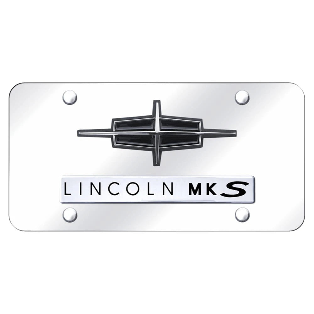 Dual Chrome on Chrome License Plate - Officially Licensed for Lincoln MKS