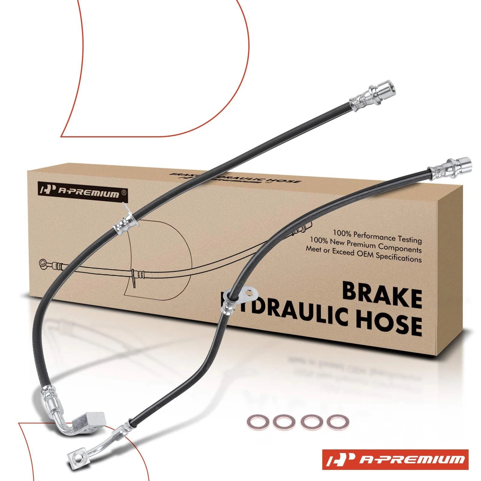 2X Front Brake Hydraulic Hose for Chevrolet Camaro (2012–2015)