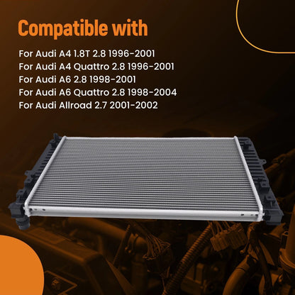 Aluminum Radiator for Audi A4 1.8T Allroad (1996–2002)