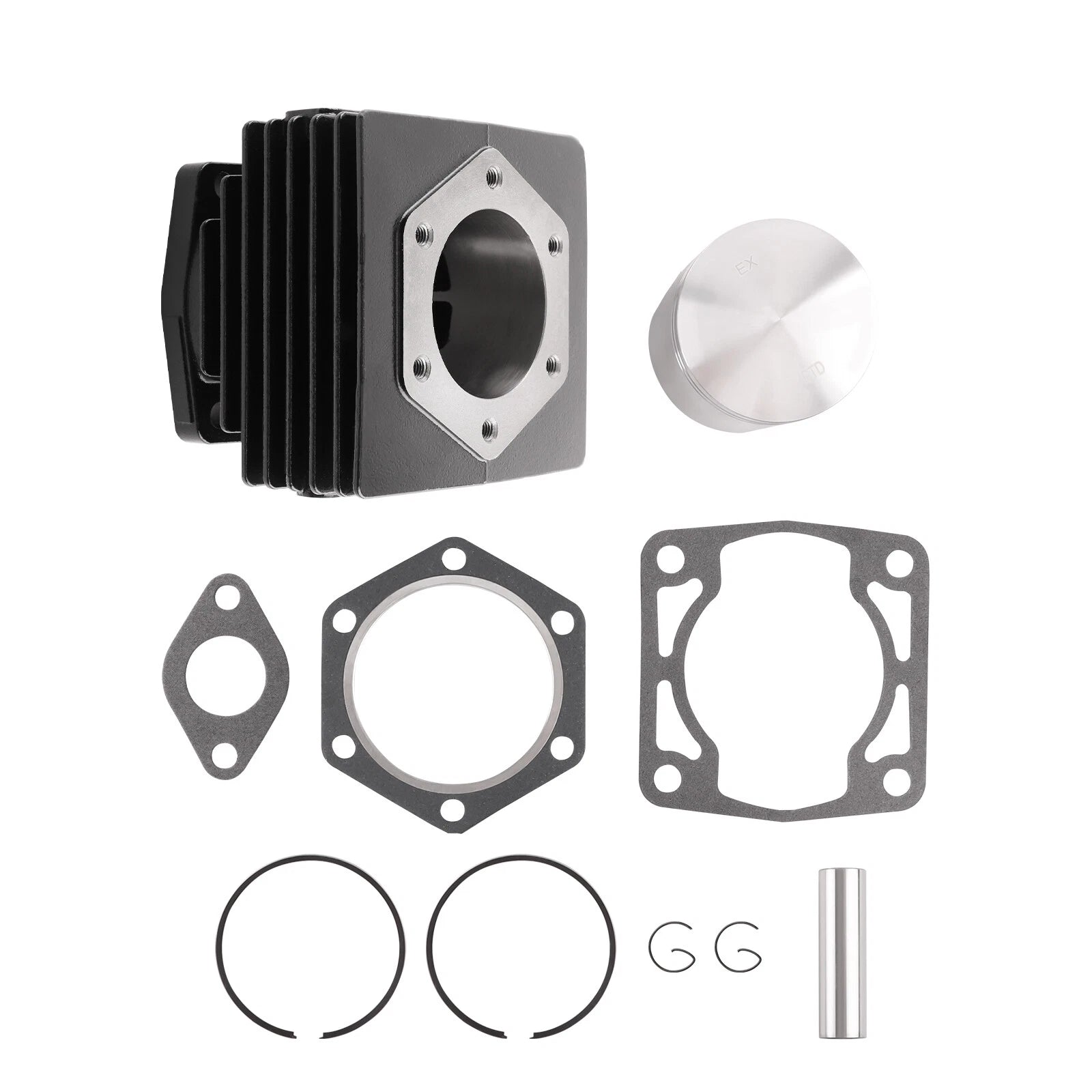 Engine Cylinder & Piston Rebuild Kit for EZGO 1976–1988 2 Cycle 244CC