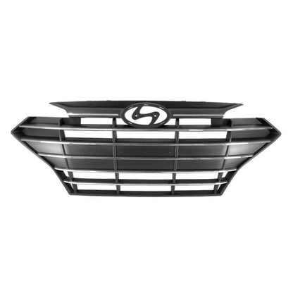 Replacement Black Chrome ABS Front Grille For 2019-2020 Hyundai Elantra Sedan