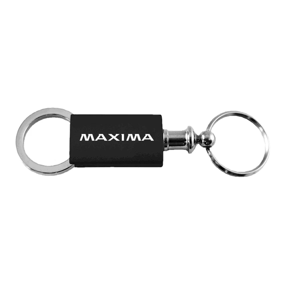 Black Anodized Aluminum Valet Keychain - Officially Licensed for Nissan Maxima