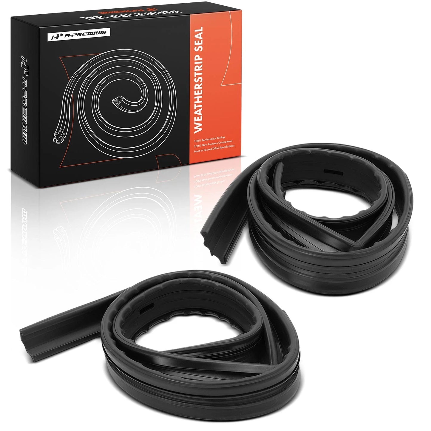 2Pcs Front Door Window Weatherstrip Seal for Chevy GMC