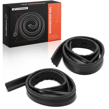 2Pcs Front Door Window Weatherstrip Seal for Chevy GMC