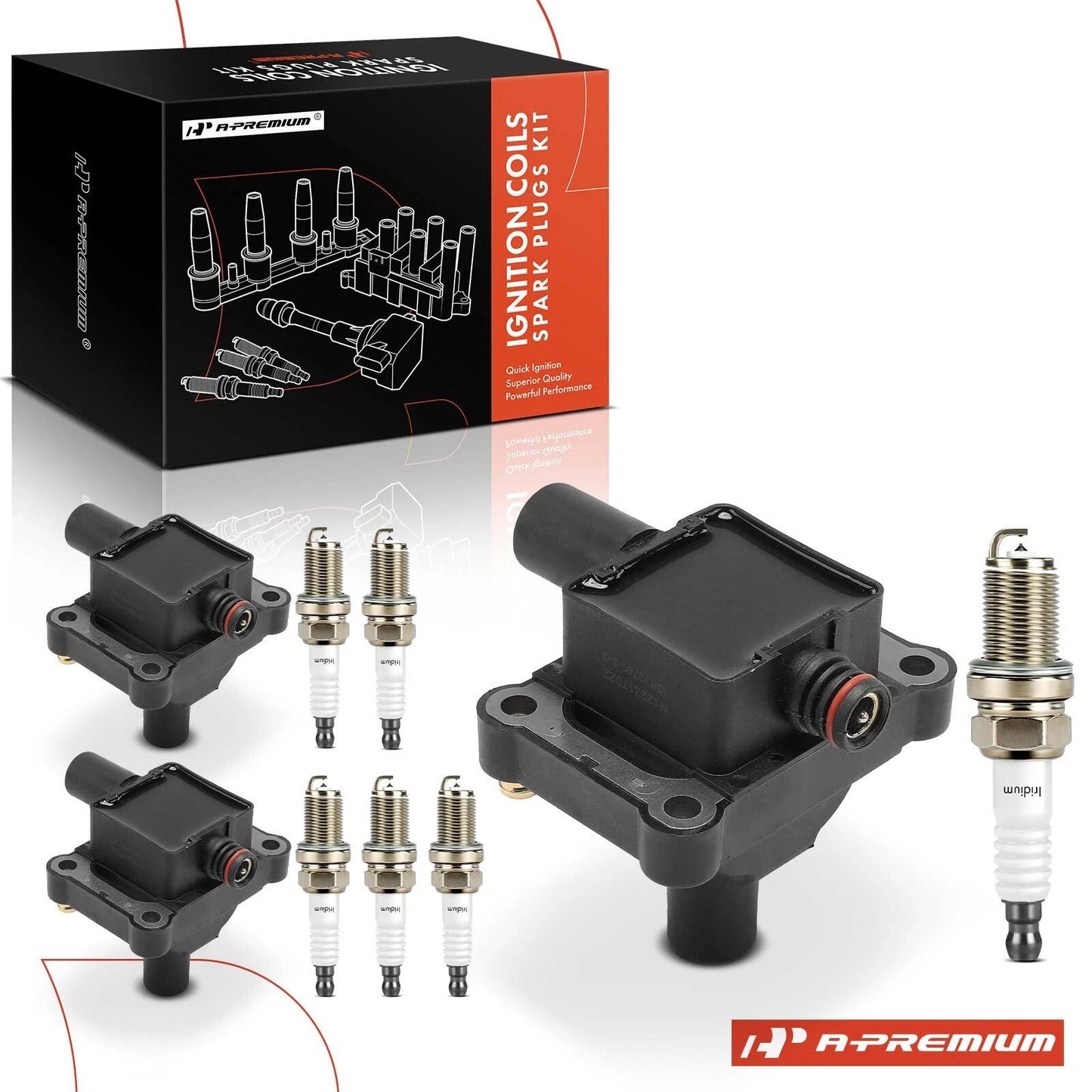 3X Ignition Coil & 6X Iridium Spark Plug for Mercedes-Benz