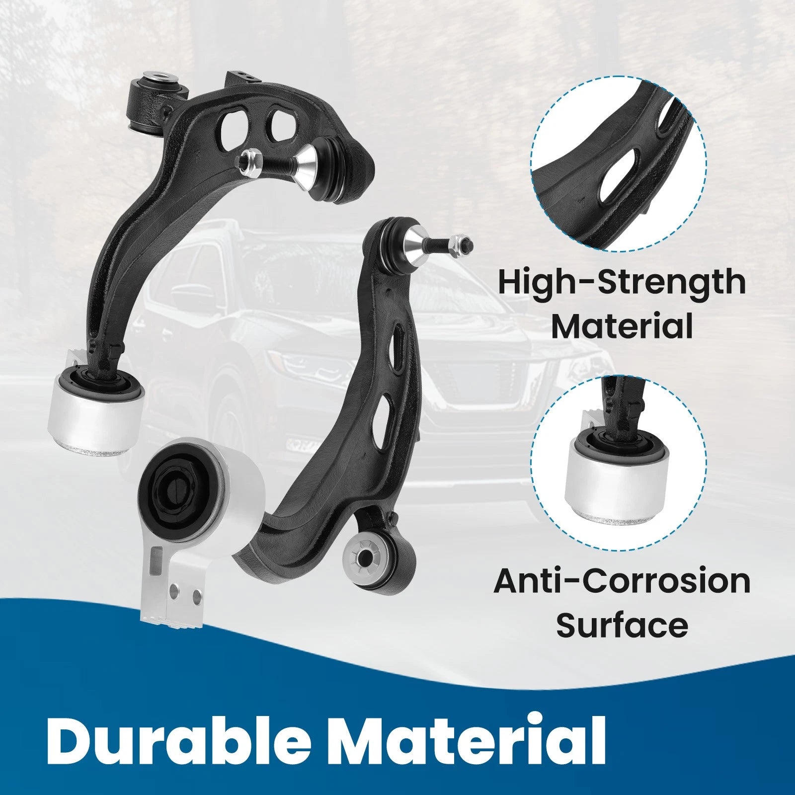 2x Front Lower Control Arm Suspension Kit for Lincoln MKS MKT (2009–2019)
