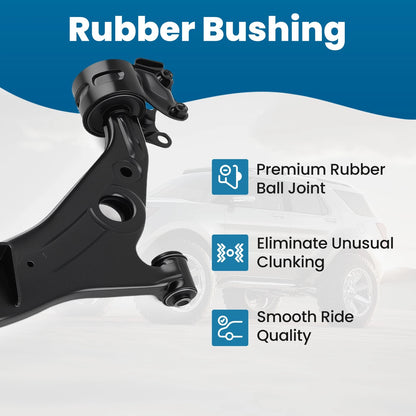 Front Lower Passenger RH Control Arm with Ball Joint for Ford Edge MKX (2007–2015)