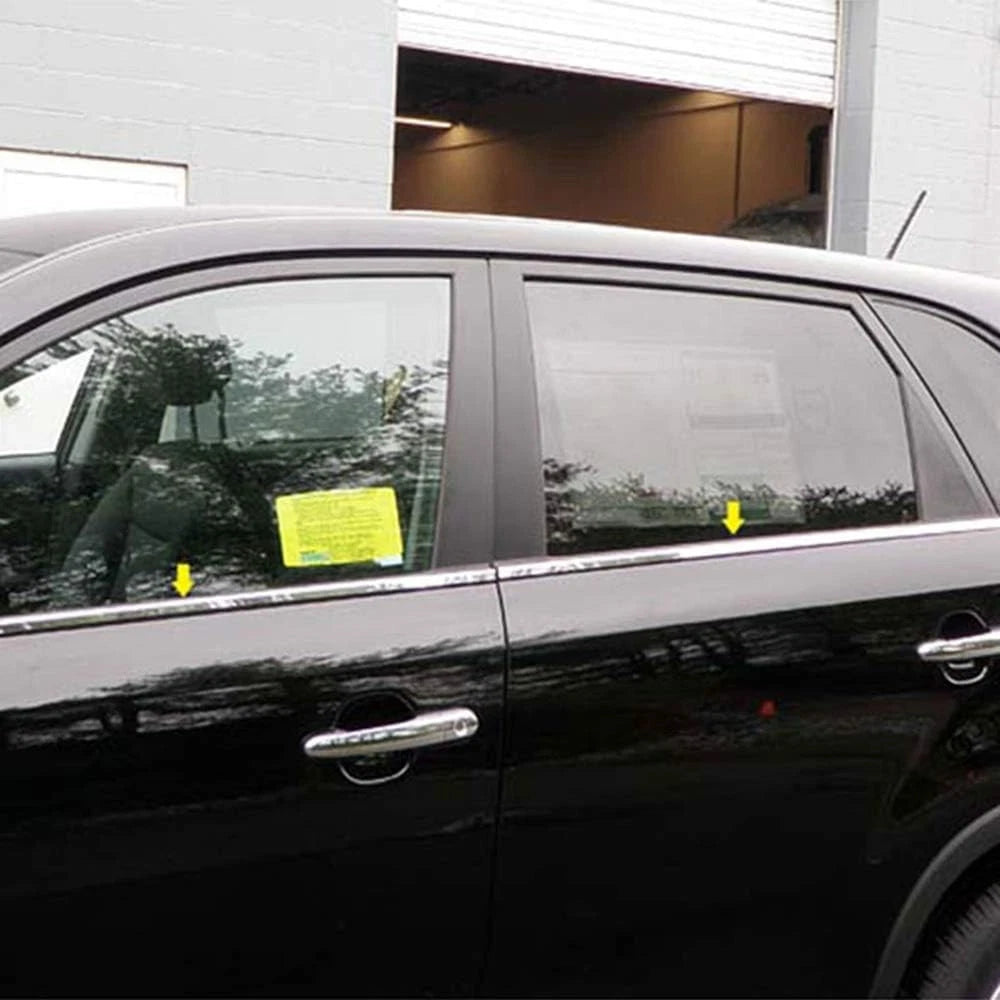 Luxury FX Chrome Window Sill Trim Kit for Kia Sorento (2011–2015)