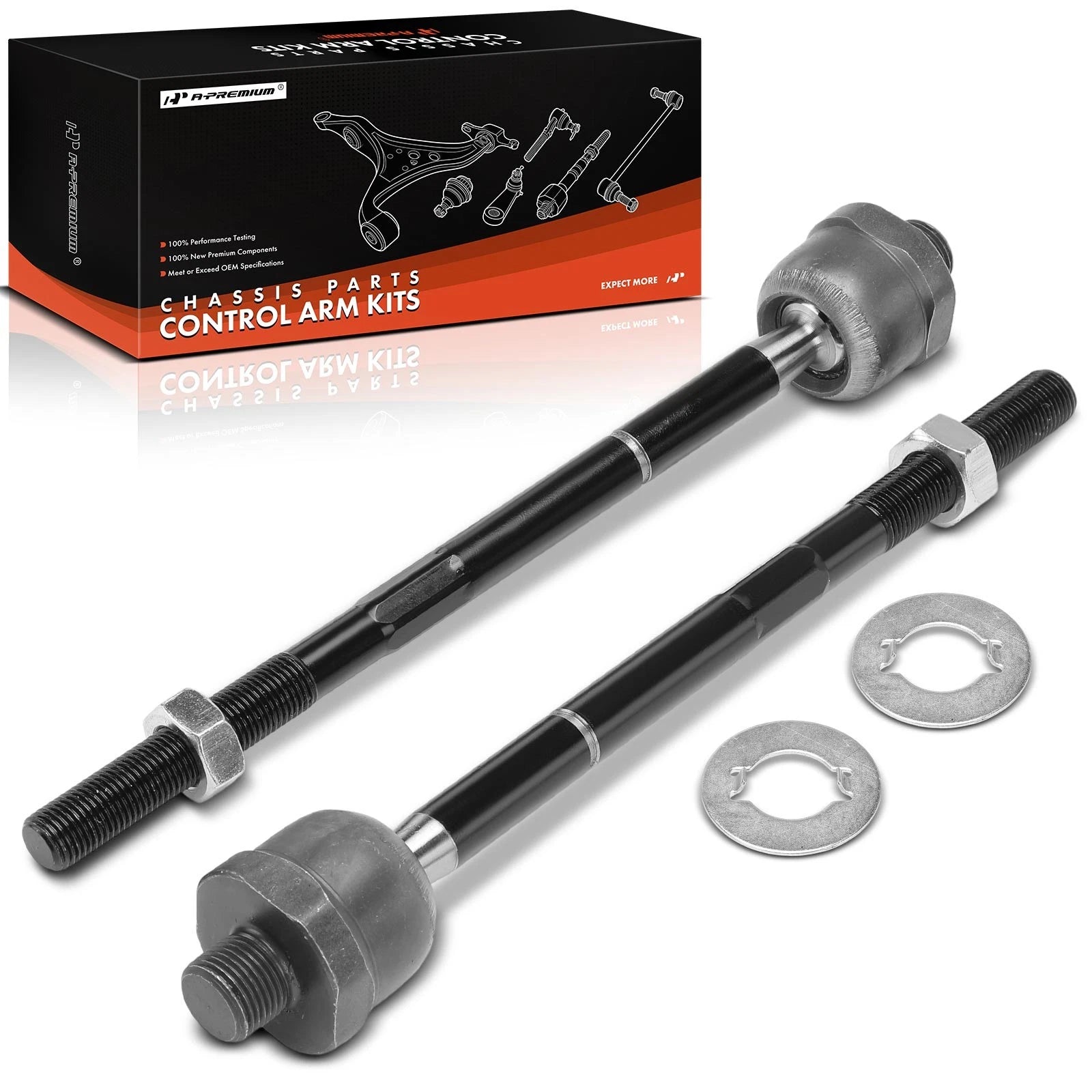 2X Front Inner Tie Rod Ends for Chevrolet Colorado GMC Canyon (2004–2005)