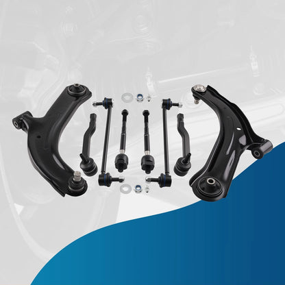 Front Lower Control Arm Sway Bar Link and Tie Rod End for Nissan Versa (2007–2011)