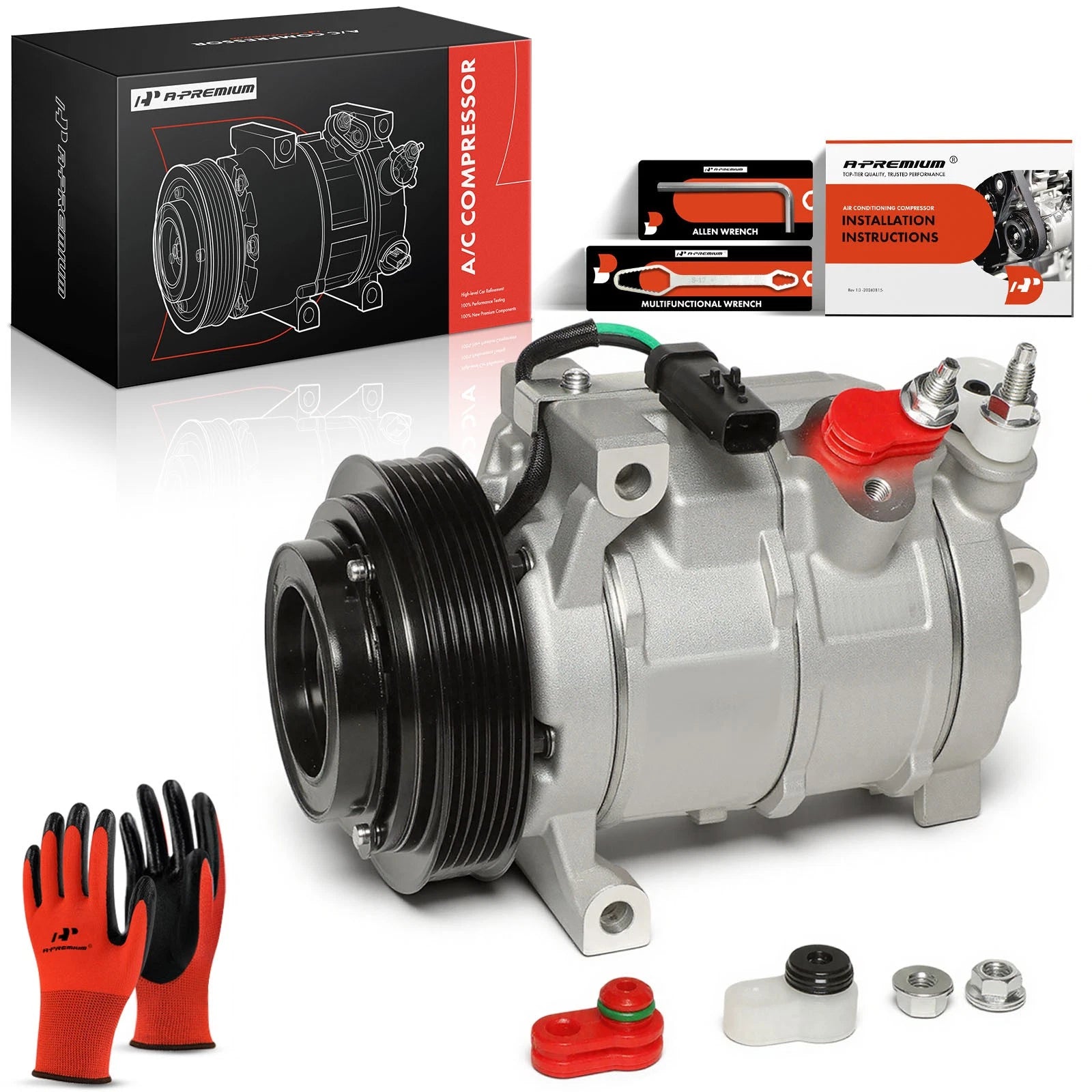 A/C Compressor with Clutch for Dodge Durango (2011–2023)