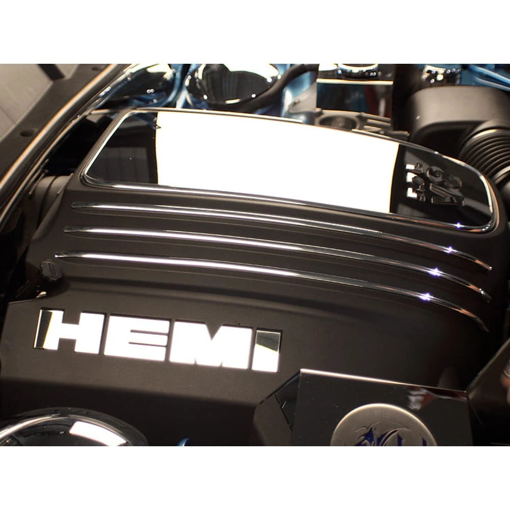 Engine Shroud Letters Set Polished Stainless Steel for Dodge Charger 2011–2015