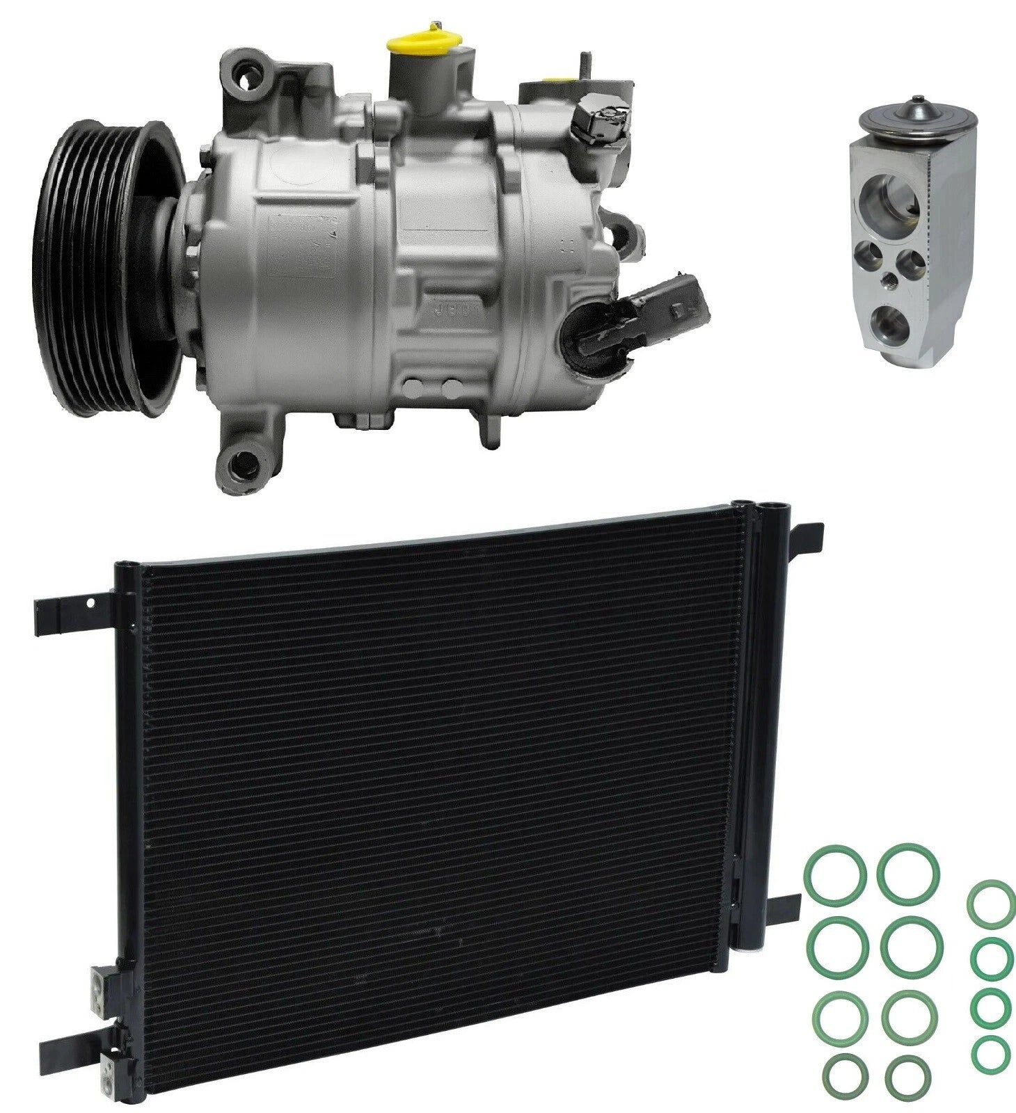 A C Compressor Kit With Condenser for Audi TT Quattro 2.0L (2016–2016)