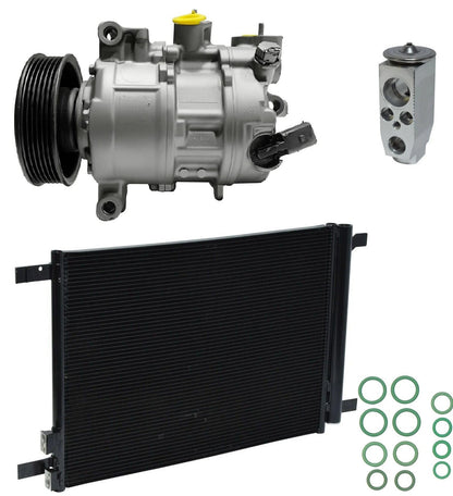A C Compressor Kit With Condenser for Audi TT Quattro 2.0L (2016–2016)
