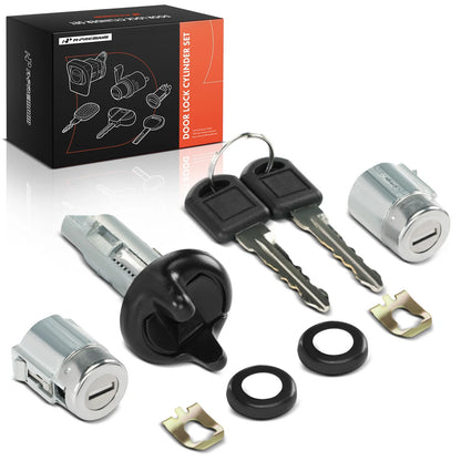 3X Door Lock Cylinder Set with Keys for Chevy C1500 Suburban (1992–1999)