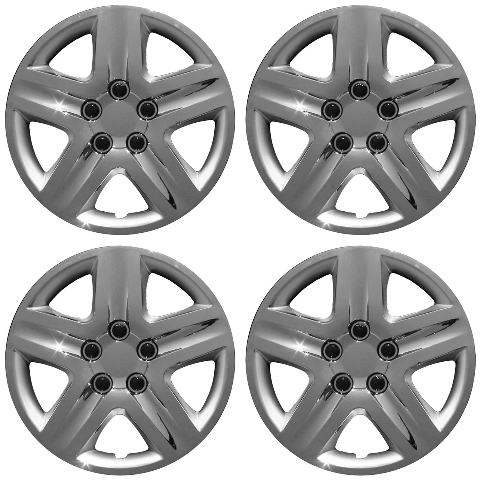17" Chrome Set of 4 Wheel Covers Full Rim Hub Caps fit R17 Tire & Steel Wheels