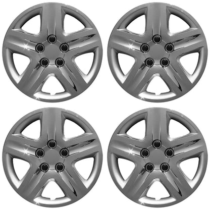 17" Chrome Set of 4 Wheel Covers Full Rim Hub Caps fit R17 Tire & Steel Wheels