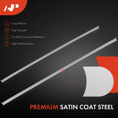 2X Steel Fuel Tank Straps for Chevrolet Malibu (1964–1967)