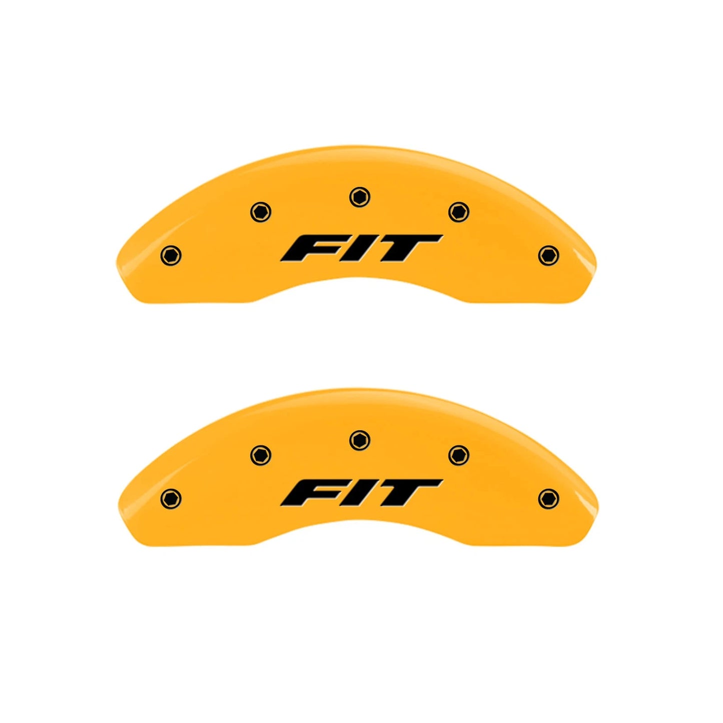 Front Yellow Caliper Covers for Honda Fit (2009–2019) by MGP