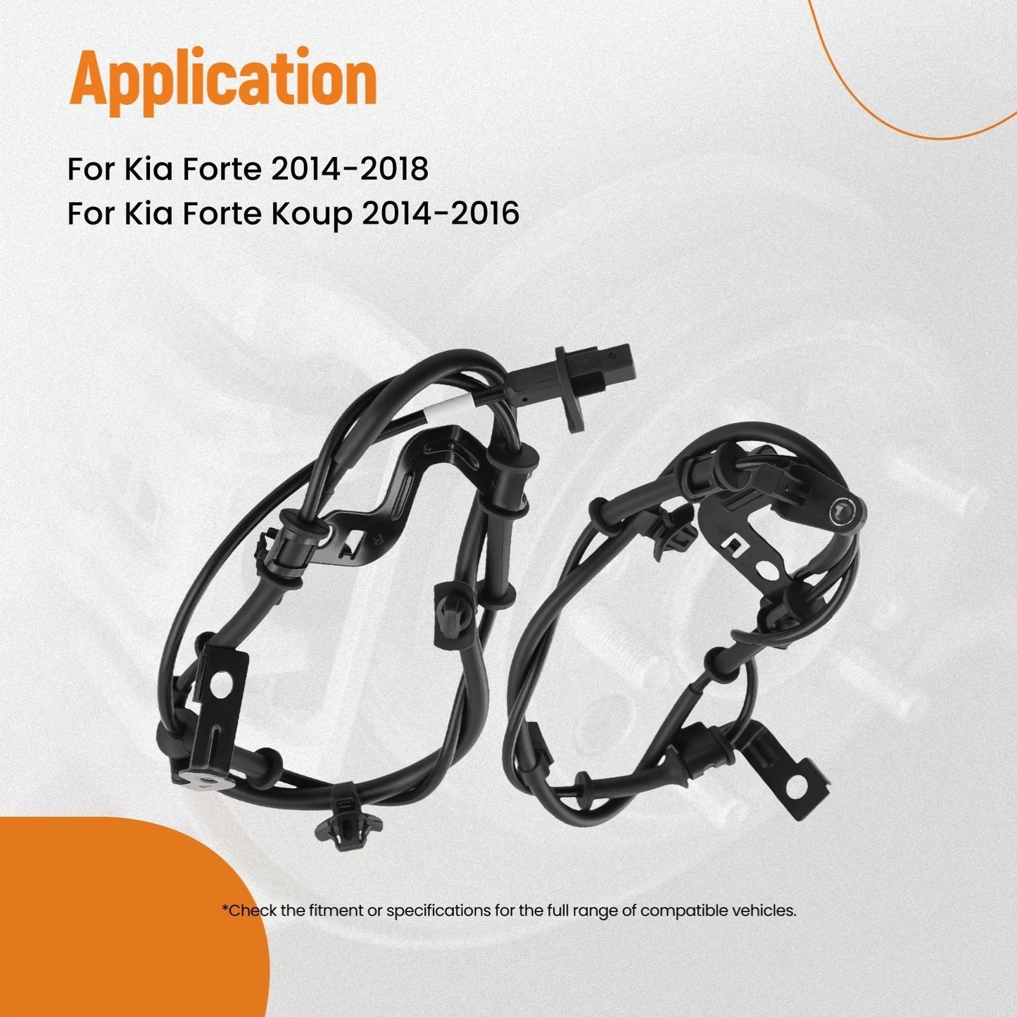 ABS Wheel Speed Sensor Front for Kia Forte (2014–2018)