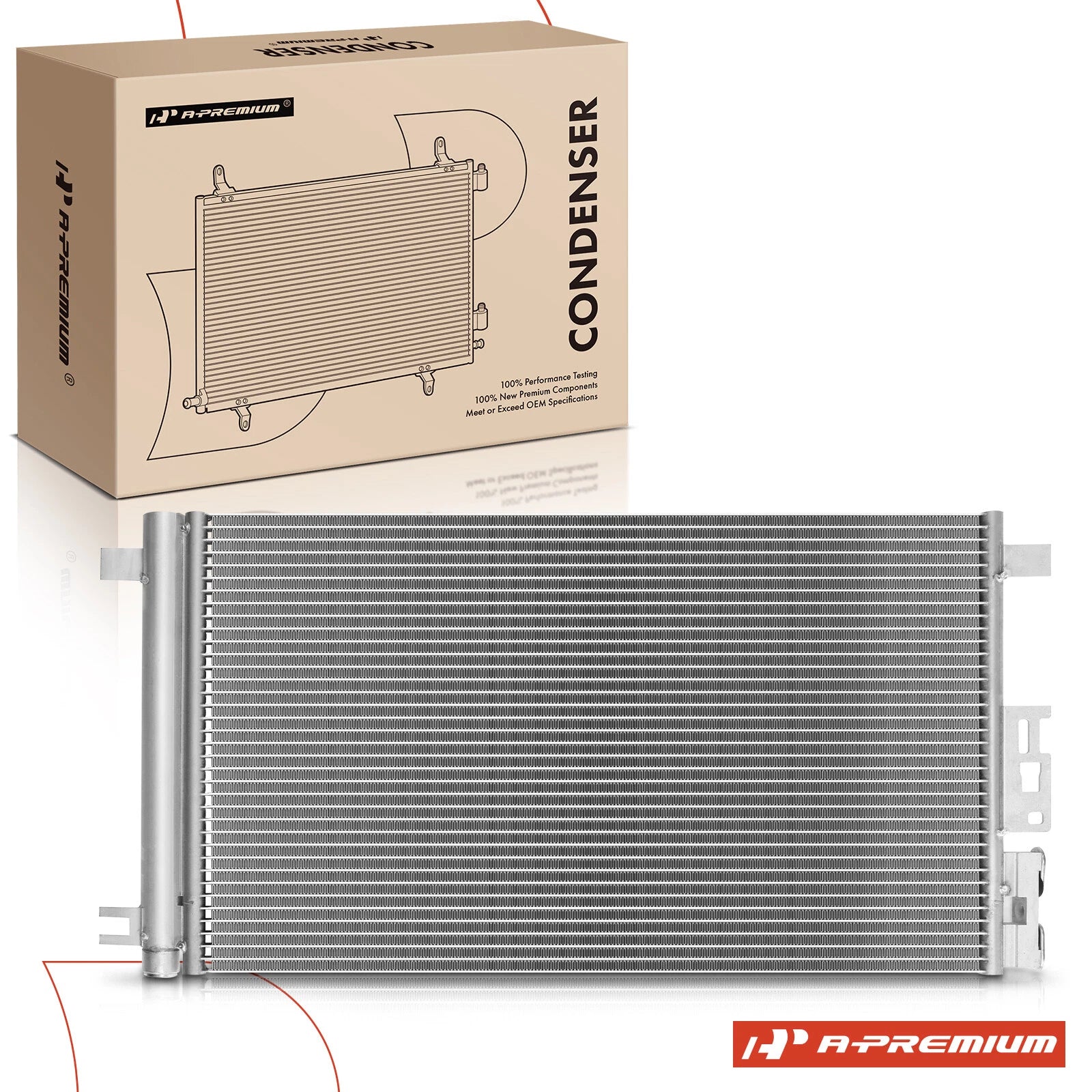 A/C Condenser with Bracket & Receiver Drier for Chevy Cobalt (2005–2010)