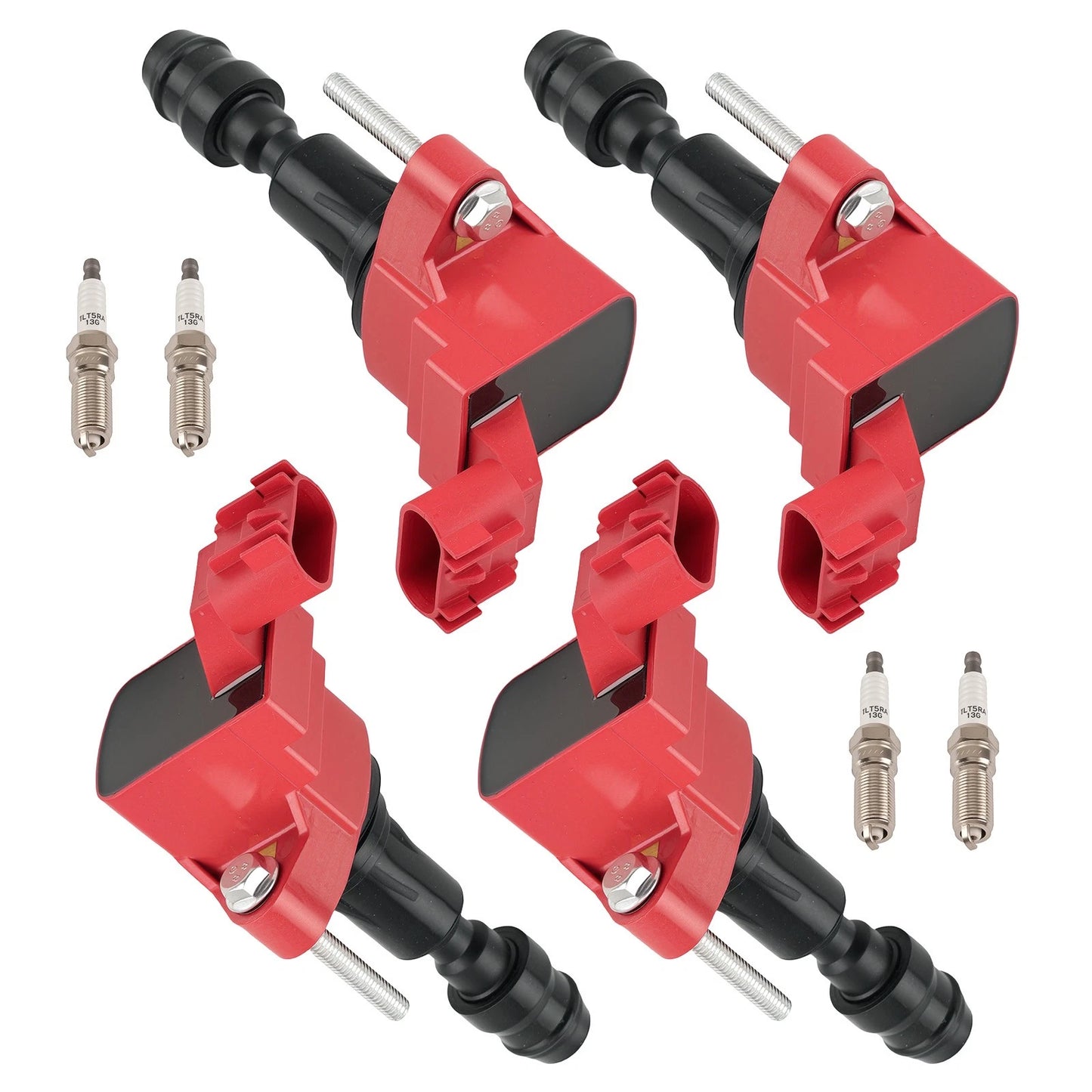 Ignition Coil & Spark Plugs Set for Saturn Vue Sky Ion Aura (2006–2010)
