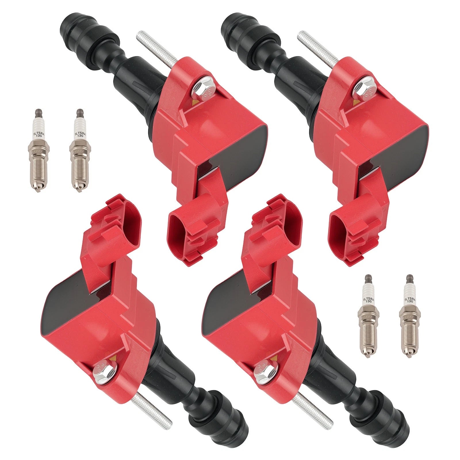 Ignition Coil & Spark Plugs Set for Saturn Vue Sky Ion Aura (2006–2010)