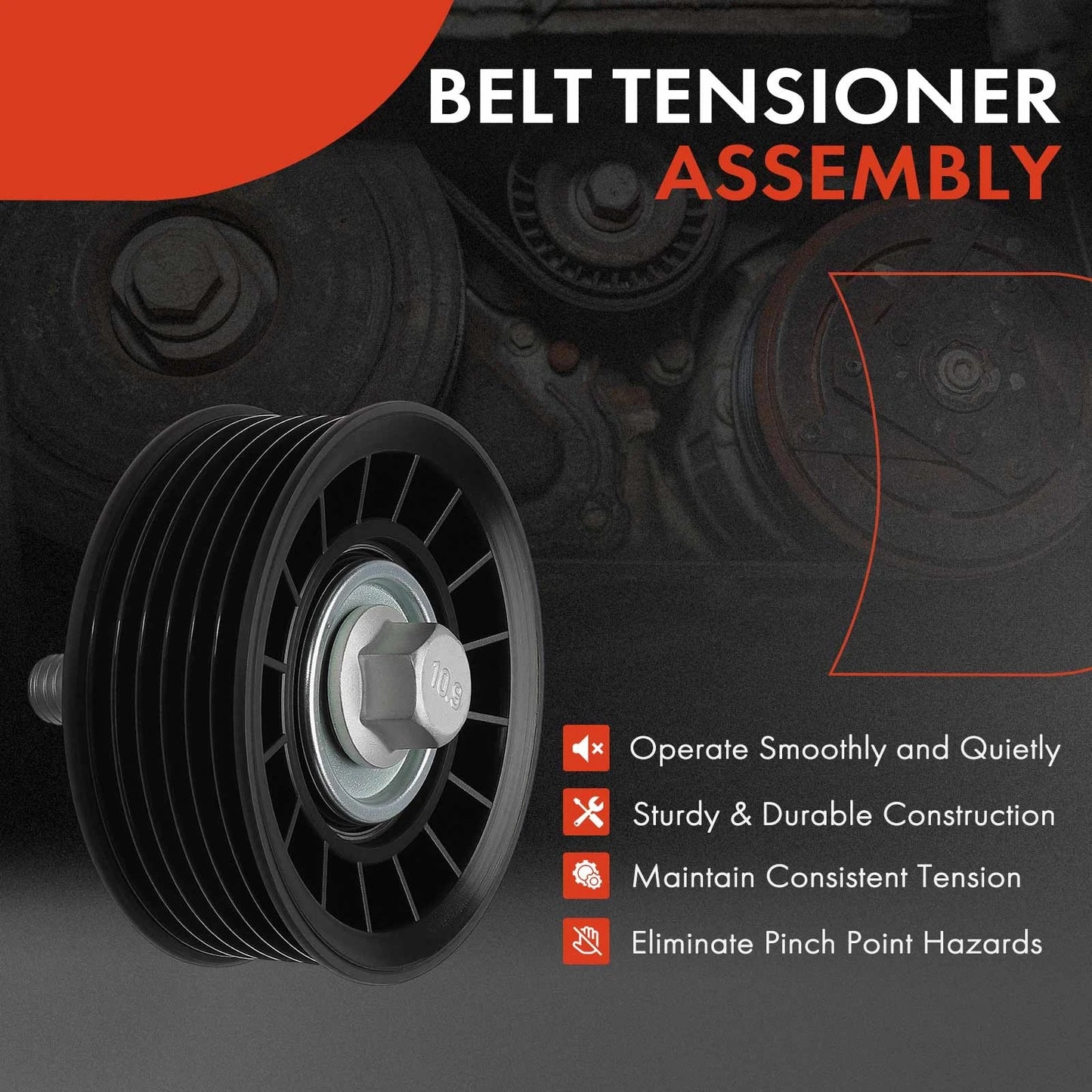 Accessory Belt Idler Pulley for Chevy Silverado 1500 GMC Sierra 1500 (2007–2013)