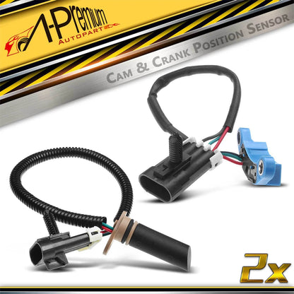 2X Camshaft & Crankshaft Position Sensors for Chevrolet Impala (2000–2016)