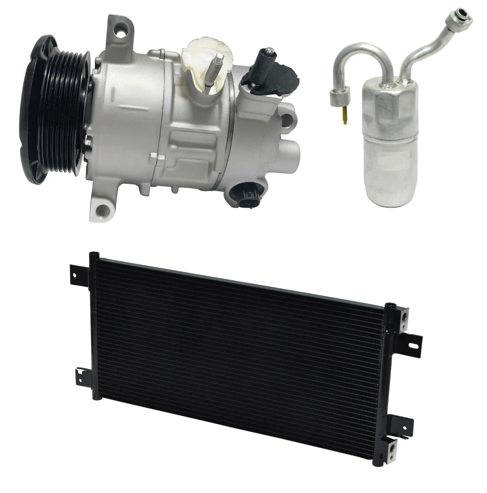 AC Compressor Kit with Condenser for Jeep Compass 2.0L 2.4L (2007–2017)