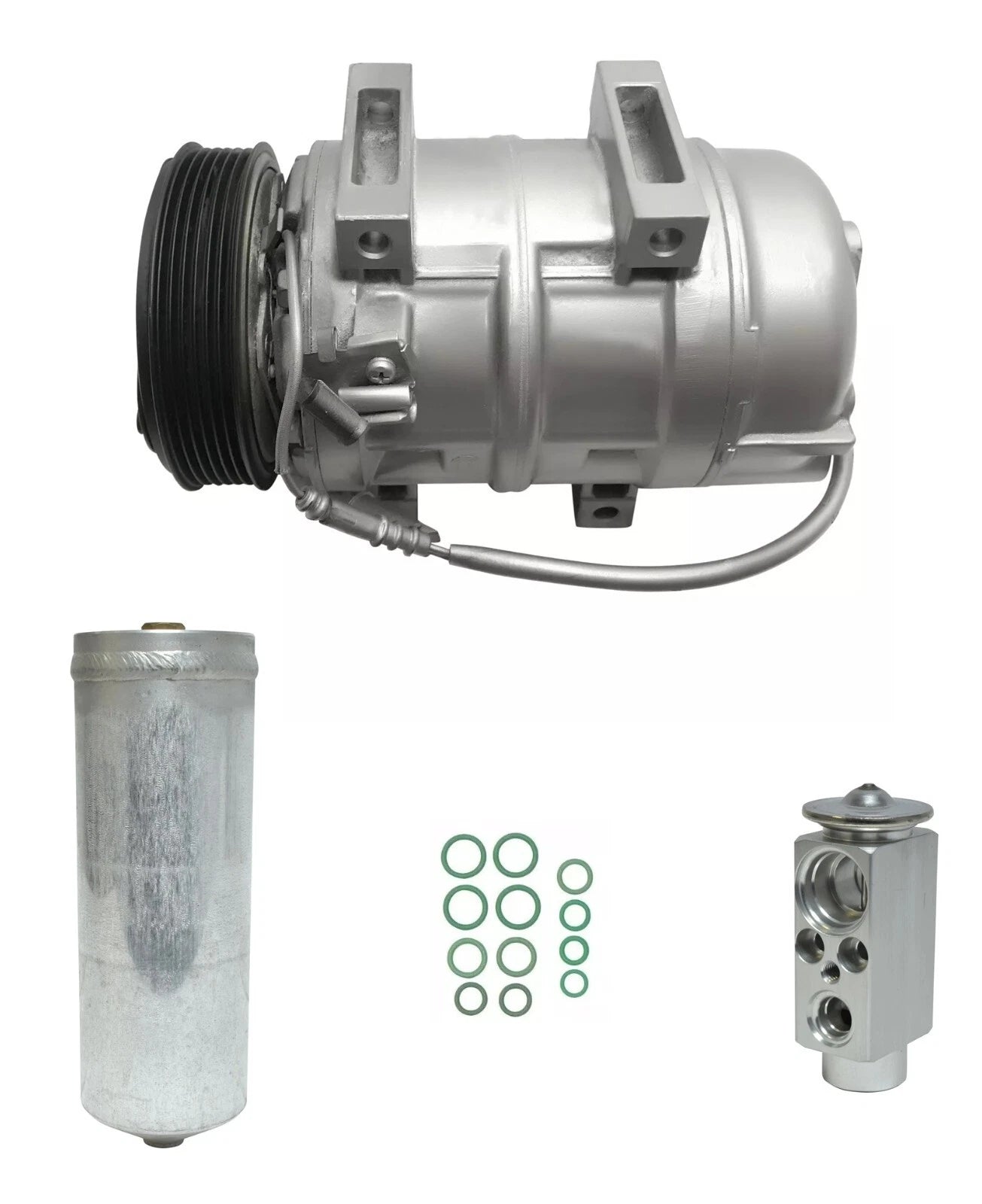 AC Compressor Kit Replacement for Volvo S60 2.3L 2.4L (2001–2009) Rear