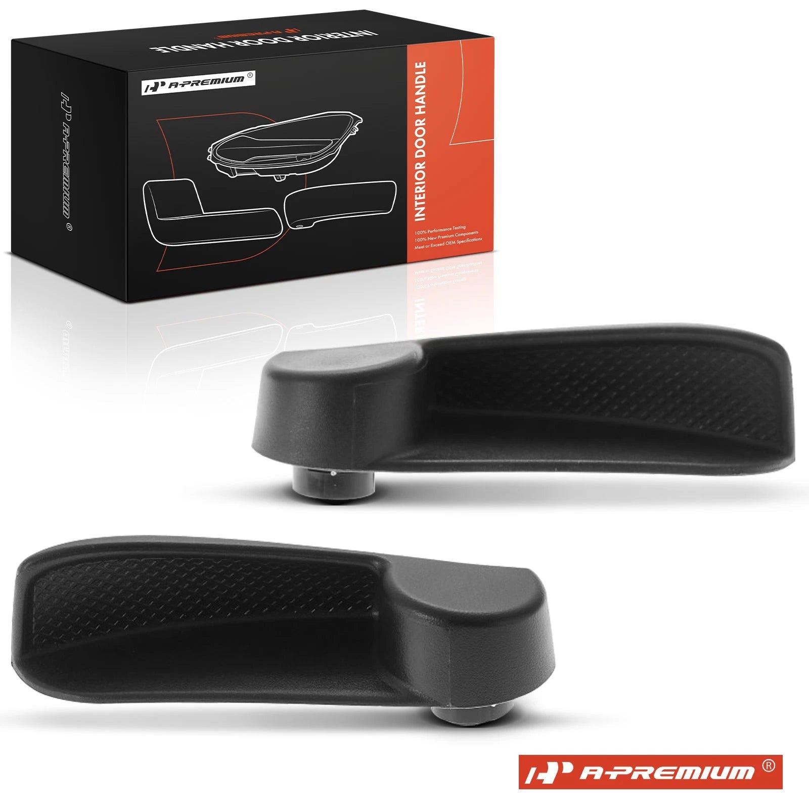 2X Rear Black Interior Door Handle for Chevy Colorado GMC Canyon (2004–2012)