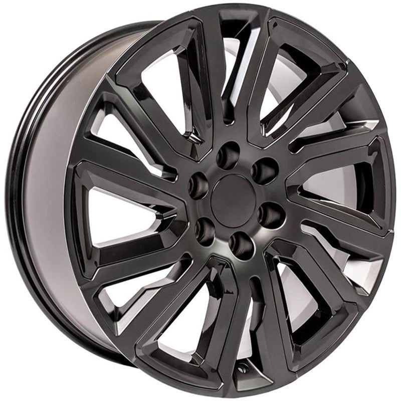 22 Inch Satin Black Wheel Replacement for 2003–2014 Chevy Express 1500