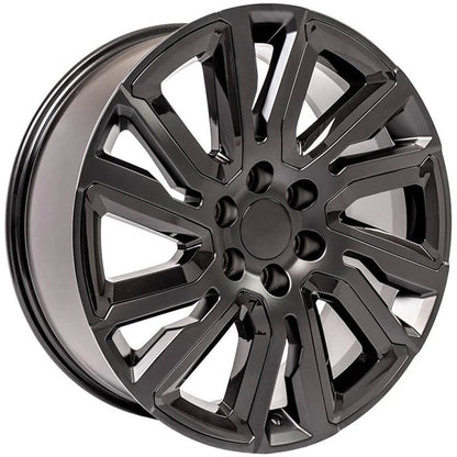 22 Inch Satin Black Wheel Replacement for 2003–2014 Chevy Express 1500