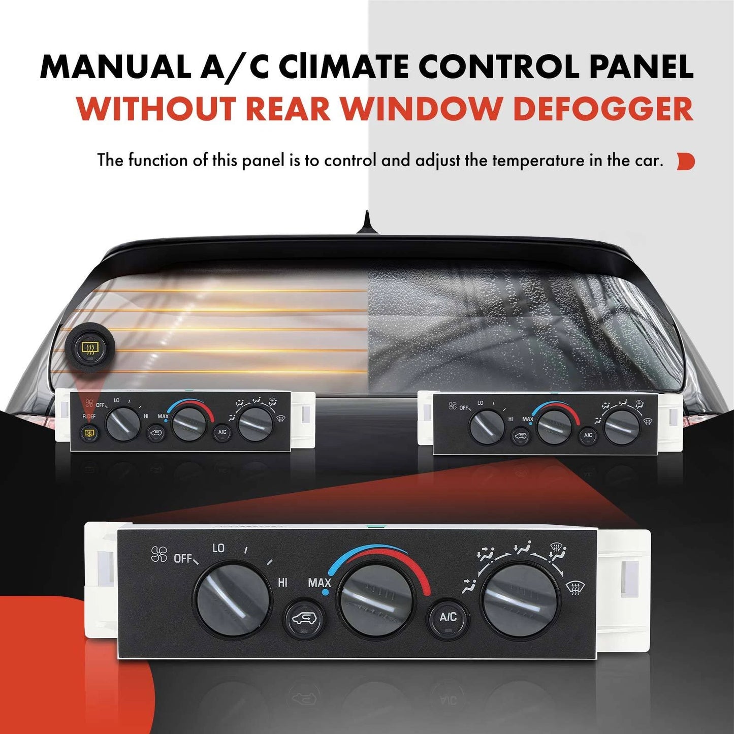 AC Heater Climate Control Module for Chevrolet GMC C1500 K1500 Tahoe (1995–2000)