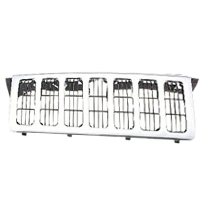 Front Grille Replacement Chrome Plastic w/Vertical Bar Insert for Toyota (2010–2019)
