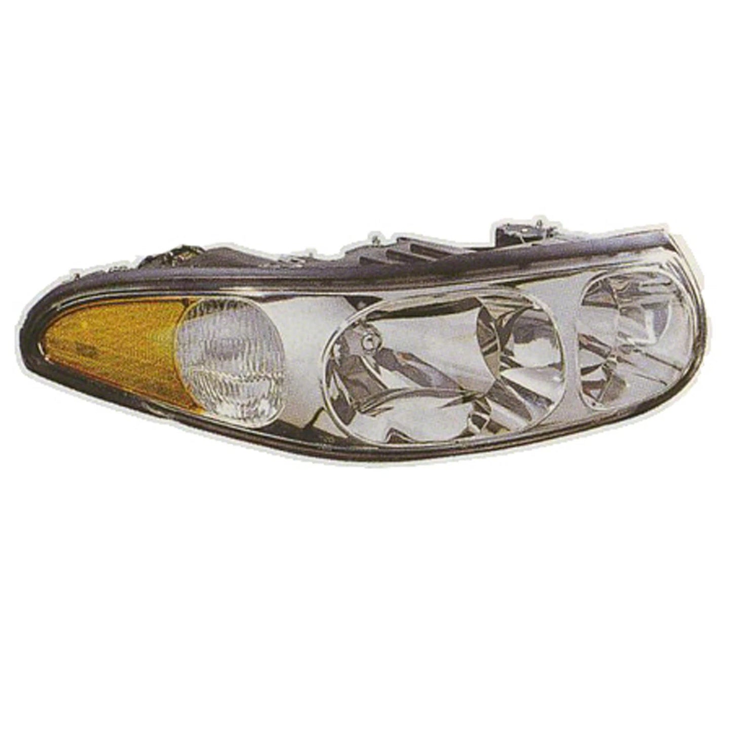 Replacement Driver Head Light Assembly w/Marker Light w/Fluted High Beam Surface