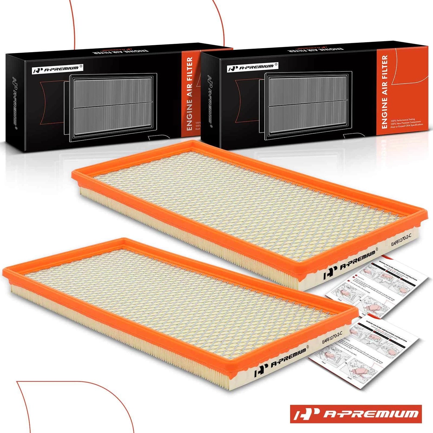2X Engine Air Filter for Chevrolet Tahoe, Blazer, GMC Yukon (1994–1996)
