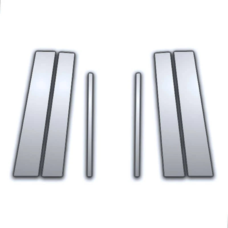 6 Pc Chrome Pillar Post Covers for Toyota Yaris (2005–2010)