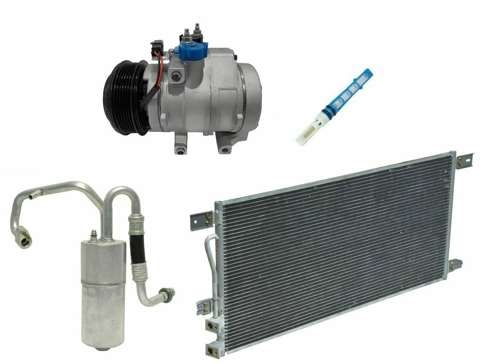 AC Compressor Kit With Condenser Replacement for Ford F-350 Super Duty (2009–2010)
