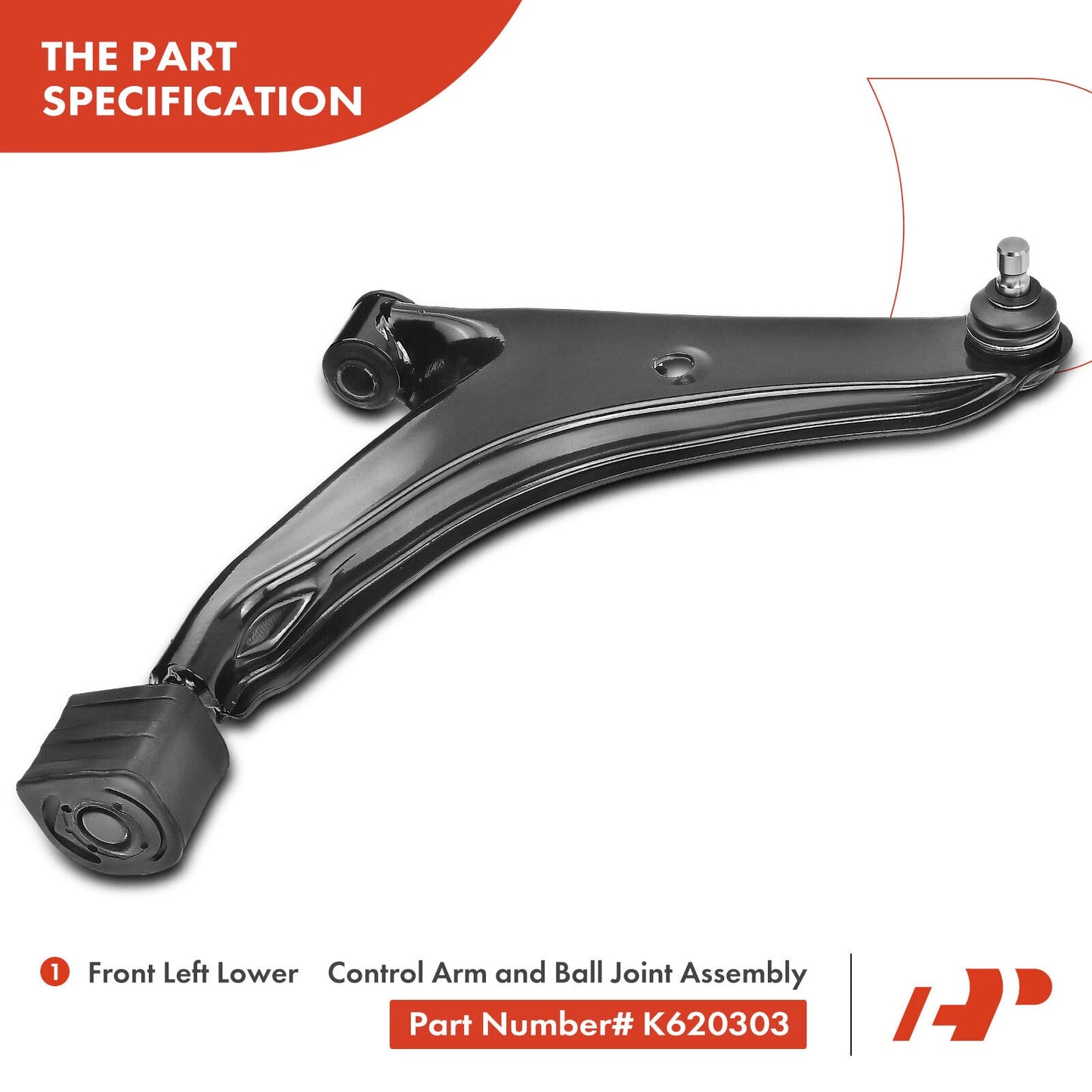 2X Front Lower Control Arm with Ball Joint for Chevrolet Metro (1998–2001)