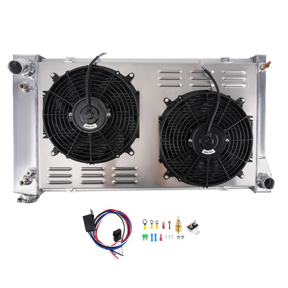 3 Row Cross Flow Radiator Shroud Fan for Chevy C/K Van (1967–1979)