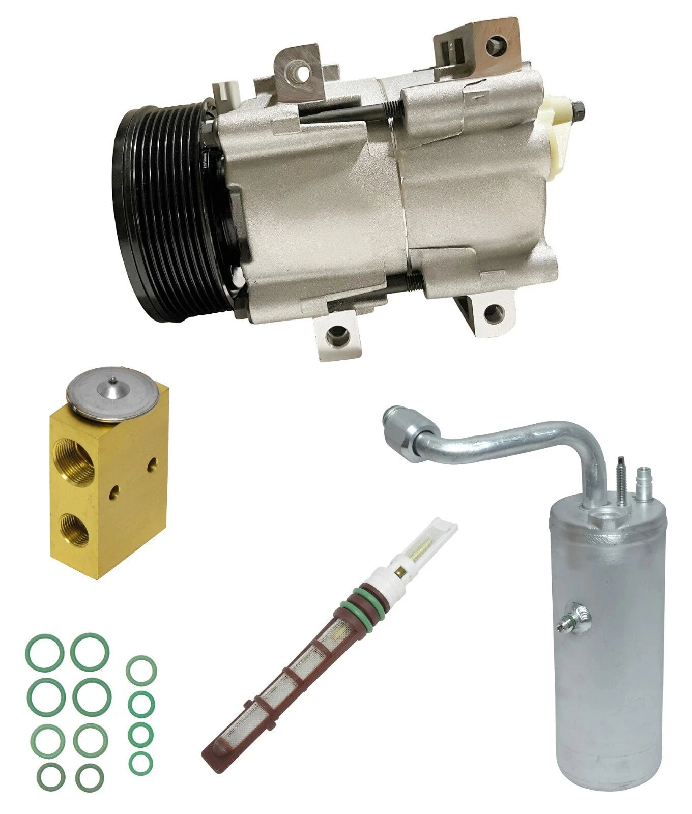 A/C Compressor Kit Replacement for Ford Excursion 7.3L (2003–2005)