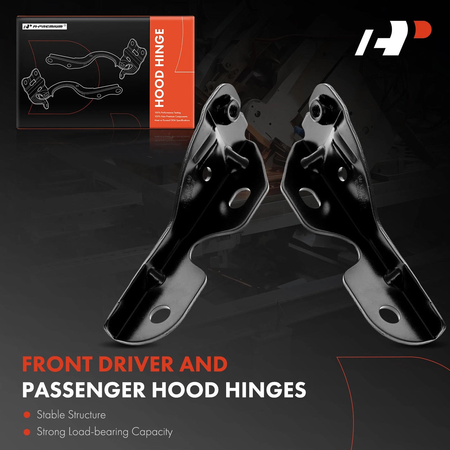 2X Hood Hinge for Chevy Tahoe, Suburban (2015–2020)