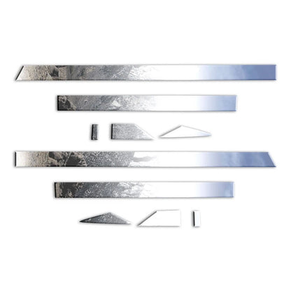 Diamond Grade 10pc 2 1/4" Accent Trim for 14-18 Chevy Silverado Dbl Cab 5.8' Bed