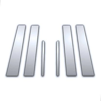 6Pc Chrome Pillar Post Covers for Chrysler Aspen (2005–2019)