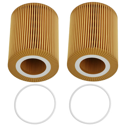 2PCS Oil Filter Kit for Volvo S60 V60 XC60 (2010–2016) and LR2 (2012–2015)