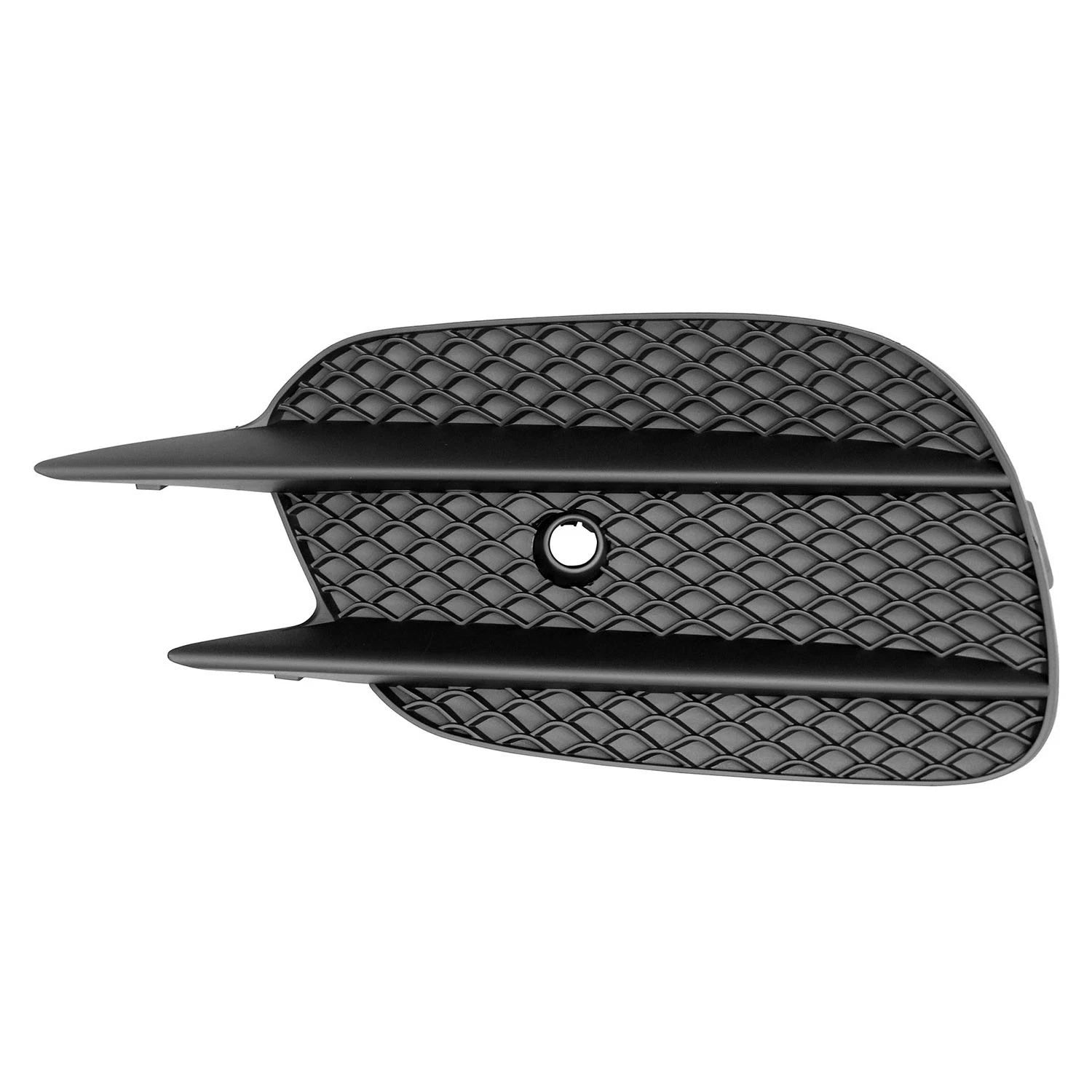 Black Textured Front Driver Side Bumper Cover Grille w/Park Assist Sensor Hole